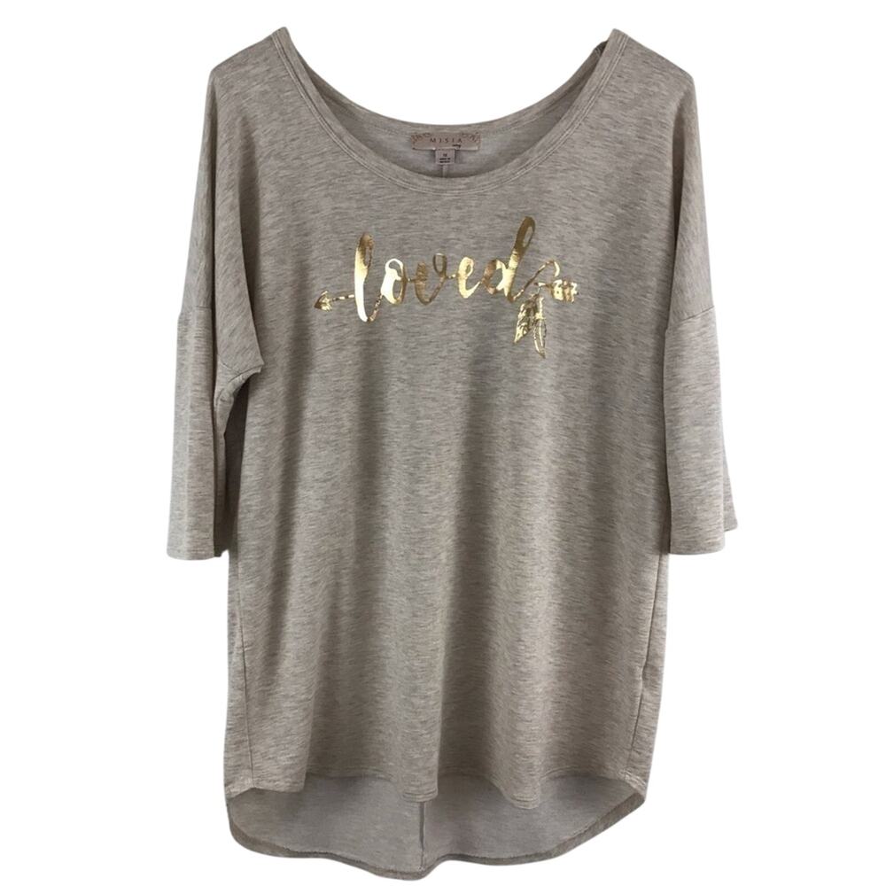 Misia Beige LOVED Tee Size 1X